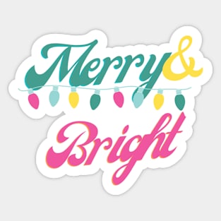 Merry and Bright Sticker